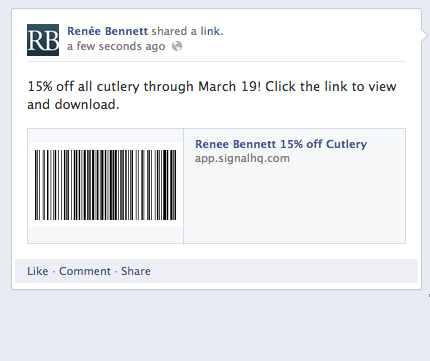 Facebook-coupon